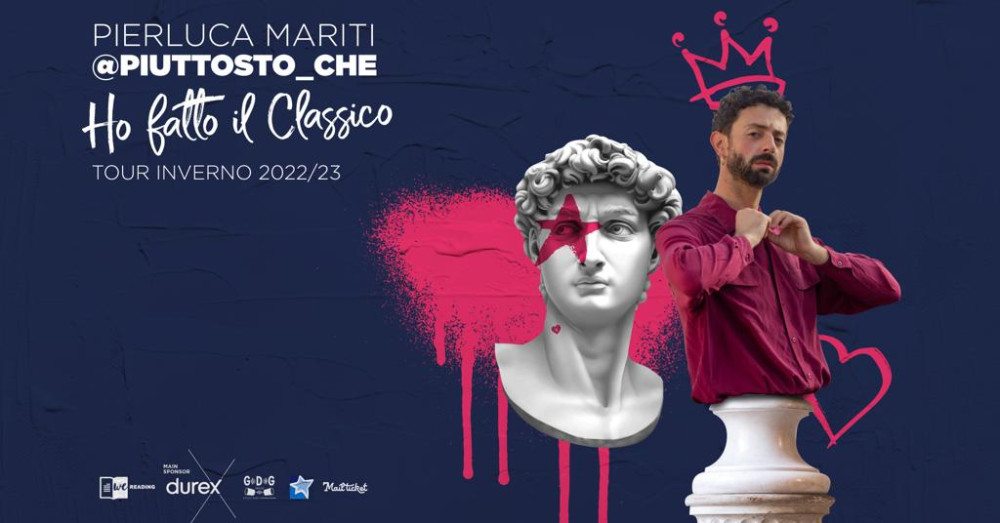 Al Teatro Sociale di Como il 27.01 in scena @PIUTTOSTO_CHE, l’influencer e comico più amato d’Italia, con “Ho fatto il Classico”