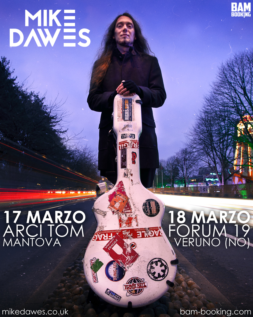 Mike Dawes, due date in Italia a marzo