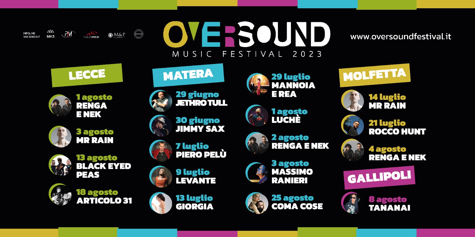 Oversound Music Festival 2023: la line-up completa e tutte le date