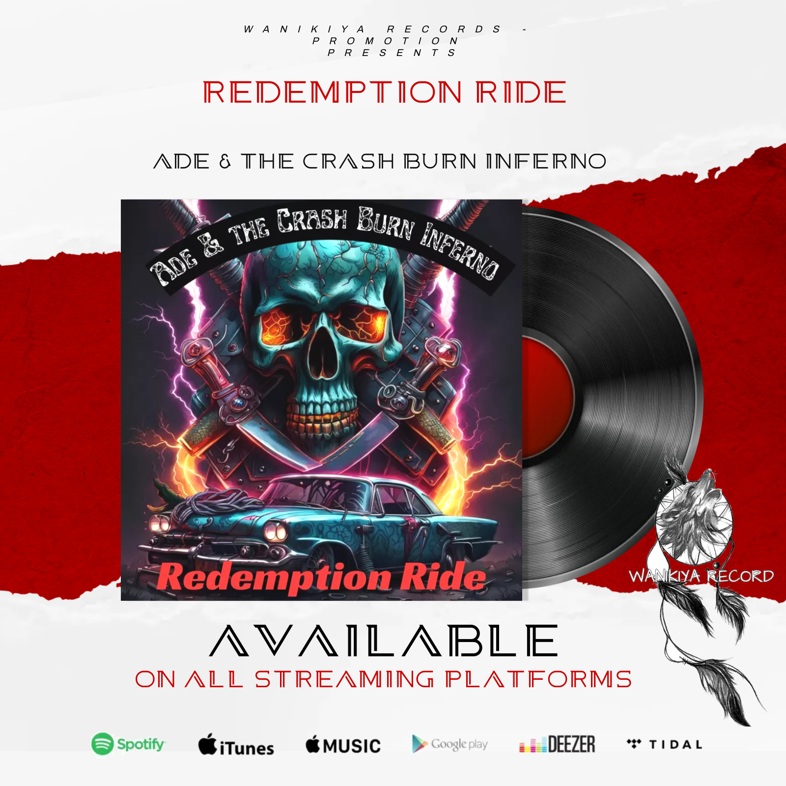 “Redemption Ride” , pubblicato il nuovo album dalla mente di Ade & the Crash Burn Inferno